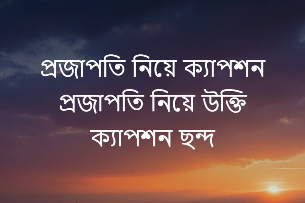 প্রজাপতি নিয়ে ক্যাপশন প্রজাপতি নিয়ে উক্তি ক্যাপশন ছন্দ