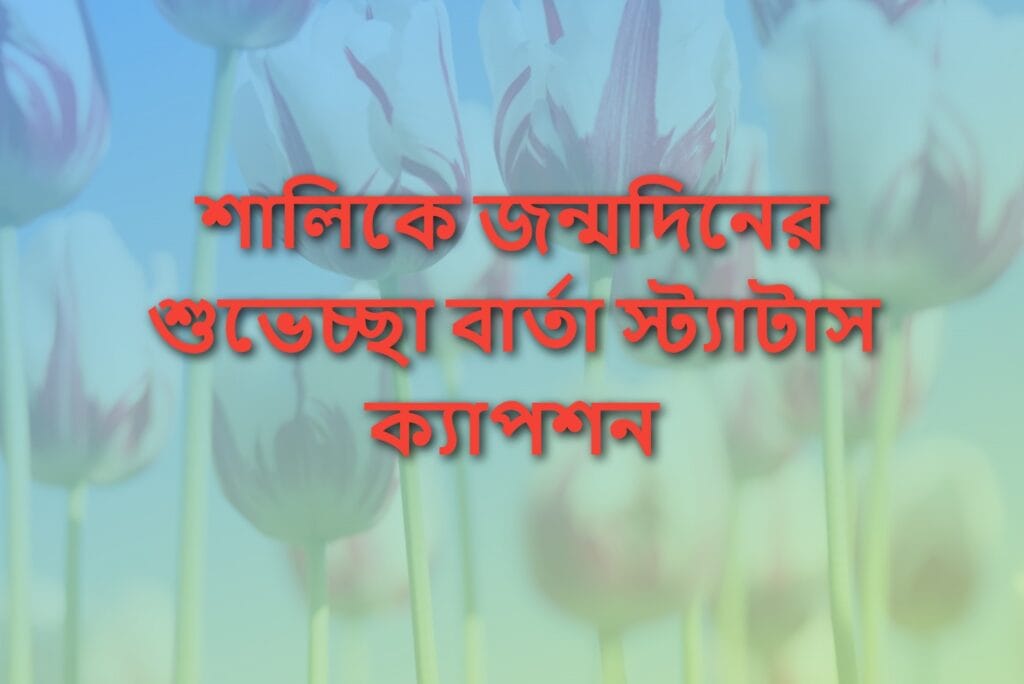 শালিকে জন্মদিনের শুভেচ্ছা বার্তা, স্ট্যাটাস, ক্যাপশন