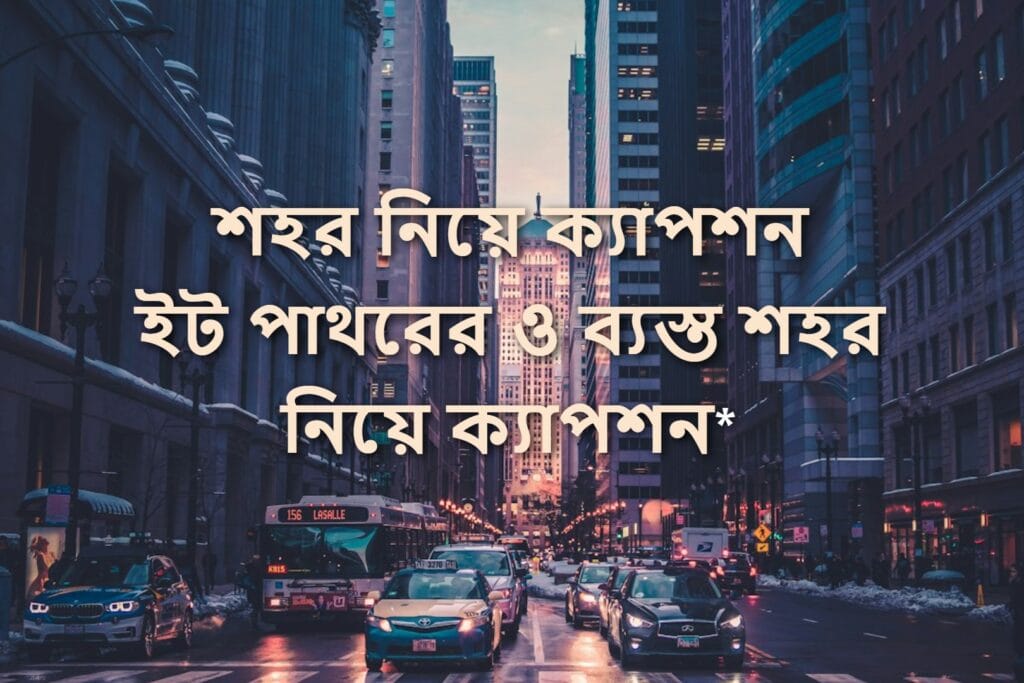 শহর নিয়ে ক্যাপশন ইট পাথরের ও ব্যস্ত শহর নিয়ে ক্যাপশন